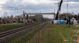 W Ciechanowie montują już wiadukt nad torami [zdjęcia]