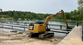 Na kąpielisku Krubin trwa pogłębianie basenów