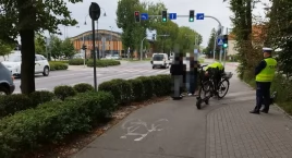 Wypadek na ścieżce rowerowej w Ciechanowie