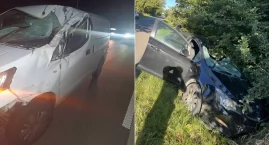 Trzy auta rozbite. Dwa groźne zdarzenia z udziałem ł…