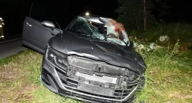 Zderzenie auta z ogromnym łosiem. Kierowca trafił do&hellip;