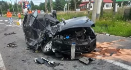 Tragiczny finał wypadku. Nie żyje 20-latek [zdjęcia]