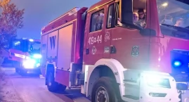 Pożar kanistra z benzyną. Interwencja straży pożarne&hellip;