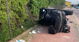 Quad uderzył w ogrodzenie. Młody Ciechanowianin rann&hellip;