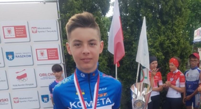 Krzysztof Gurzyński z podtoruńskiego Obrowa został Mistrzem Polski Szkółek Kolarskich
