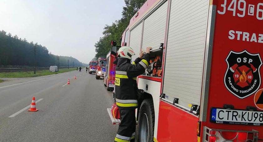 Niebezpieczna niedziela na drogach. Dwa groźne wypadki pod Toruniem