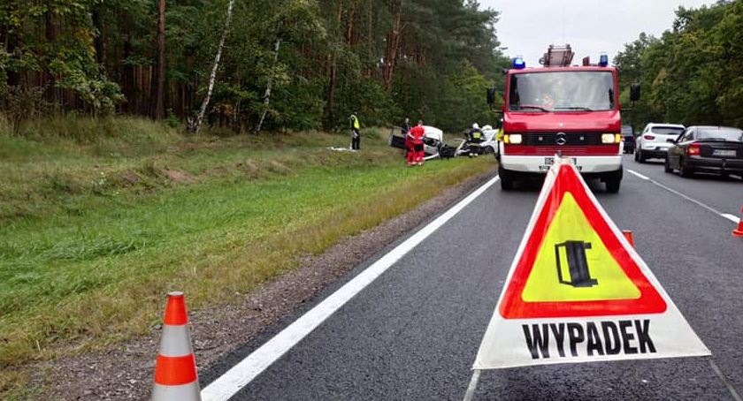 Wypadek pod Toruniem. Cztery osoby poszkodowane [FOTO]