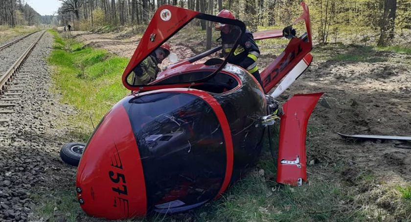 Wypadek wiatrakowca na Barbarce. Wybuchł pożar [FOTO]