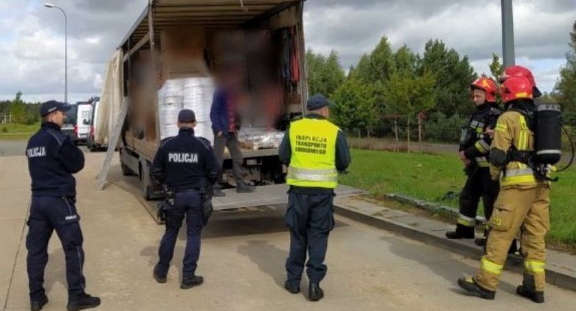 Litewska ciężarówka przewoziła niebezpieczne materiały