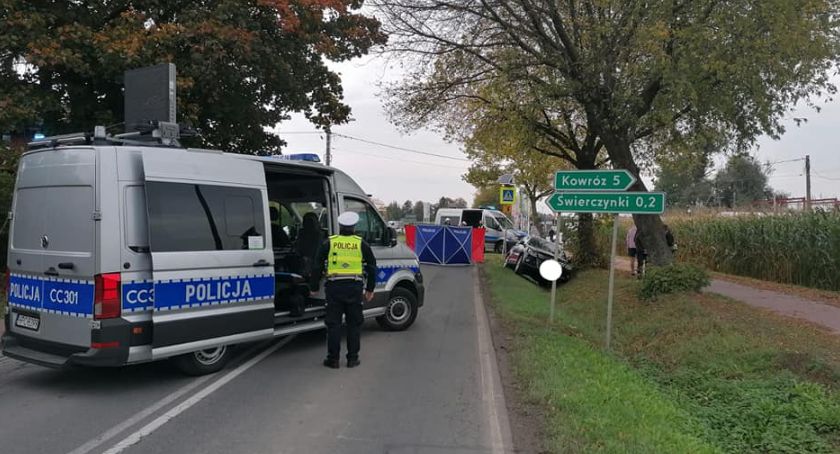 Śmiertelny wypadek pod Toruniem. Nie żyje rowerzysta [FOTO]
