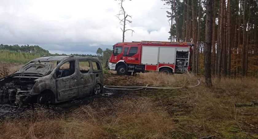 Tajemniczy pożar pod Toruniem. Auto płonęło na polu