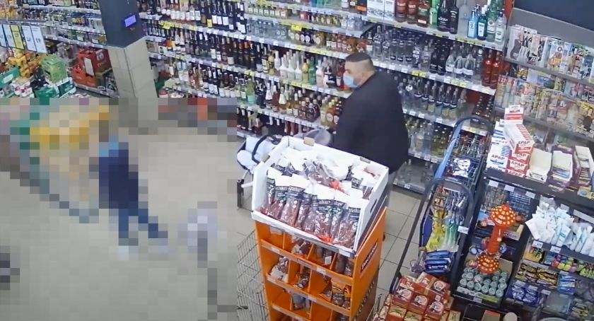 Złodziej z Polomarketu. Ukrył alkohol w wózku swojego dziecka [WIDEO]