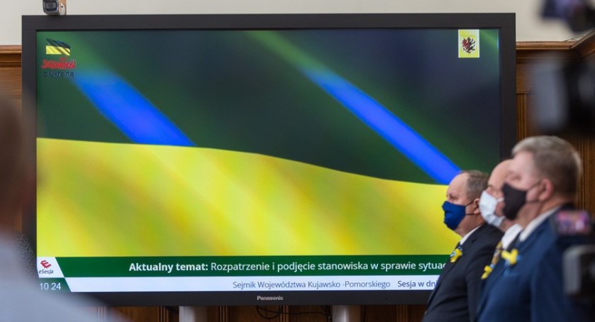 Sejmik potępił rosyjską agresję na Ukrainę