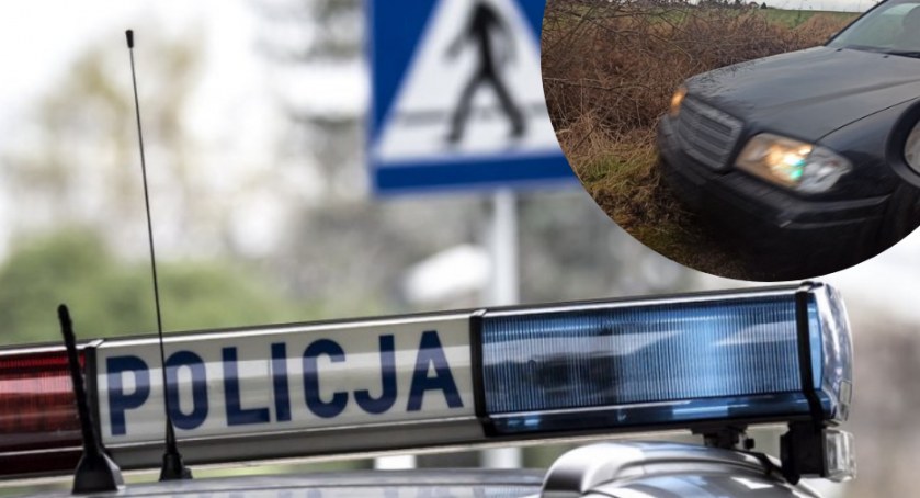 Policja poszukuje złodziei z ciemnego Mercedesa