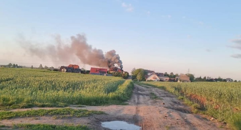 Pożar domu jednorodzinnego pod Toruniem. Żywioł zniszczył ich dobytek