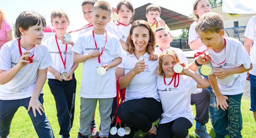 Dzieci pobiegły po zdrowie w towarzystwie mistrzyni olimpijskiej