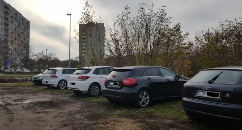 Dziki parking w Toruniu. Kierowcy przechytrzyli miasto