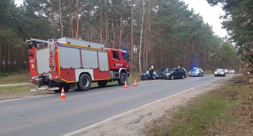 Wypadek pod Toruniem. Zderzyły się trzy samochody