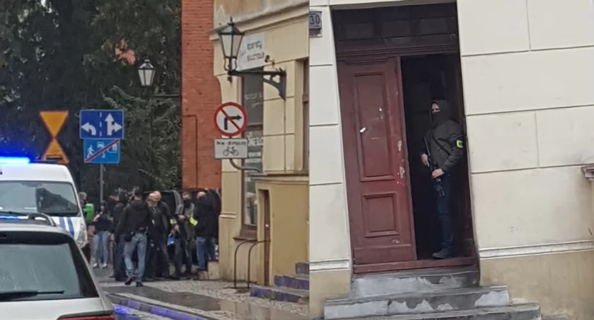 Akcja kontrterrorystów w centrum Torunia. Zatrzymano 20 osób z grupy przestępczej