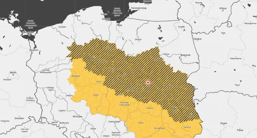 Alert dla Torunia. IMGW ostrzega przed niebezpiecznym zjawiskiem