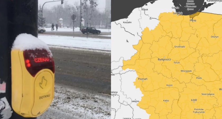 Ogłoszono żółty alert IMGW. W Toruniu będzie jeszcze zimniej 