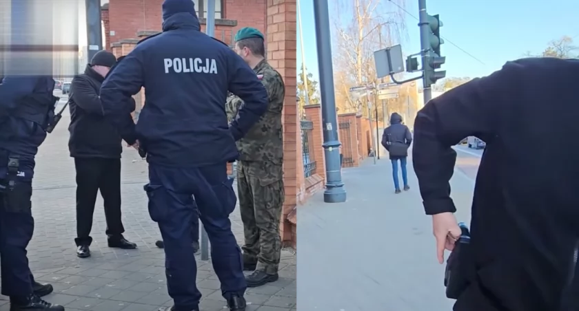 Próba zatrzymania youtubera w centrum Torunia. Ochroniarz sięgnął po broń [WIDEO]