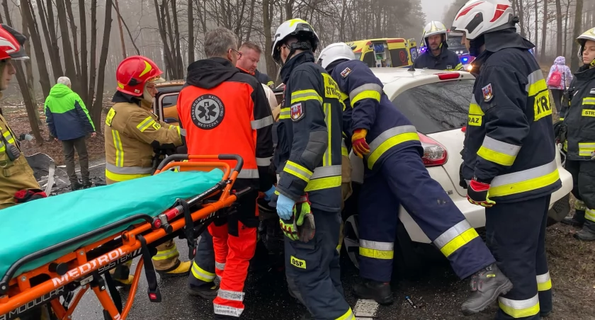 Poważny wypadek na trasie Toruń - Bydgoszcz. Pięć osób rannych