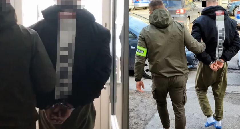 Nalot kryminalnych na mieszkanie w Toruniu. Skuli 39-latka i wyprowadzili w klapkach