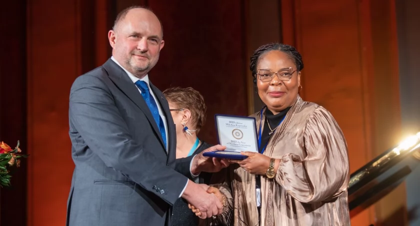 Laureatka Pokojowej Nagrody Nobla Leymah Gbowee gościła w Toruniu