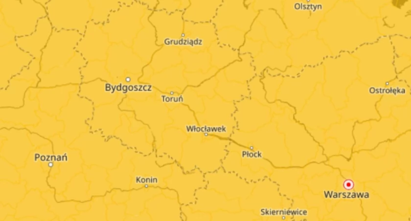 IMGW ostrzega przed niebezpiecznym zjawiskiem. Żółty alert dla Torunia