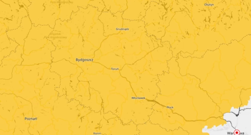 Pogodowy alert dla Torunia. Ostrzeżenie potwa przez kilka dni
