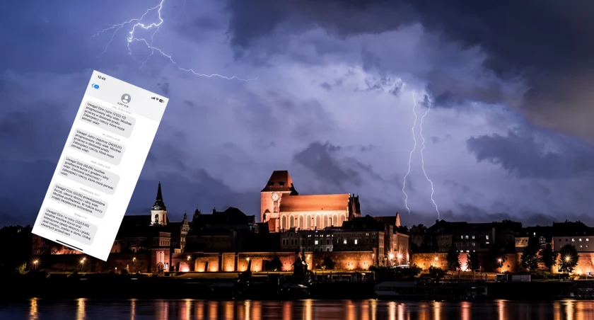 „Jeśli możesz, zostań w domu”. Mieszkańcy Torunia dostali SMS-y z ostrzeżeniem
