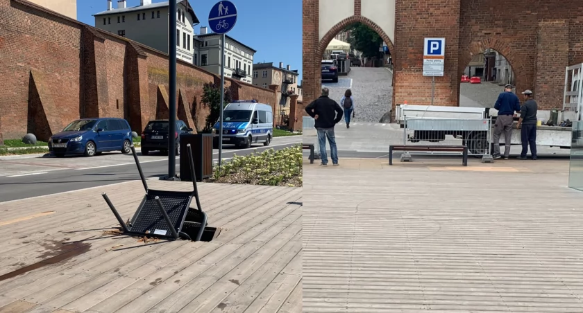 42-latek wjechał na dach pawilonu w Toruniu. Otrzymał symboliczny mandat
