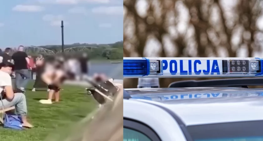 Kobieta oddała mocz na Bulwarze w Toruniu. Sprawa trafiła na policję