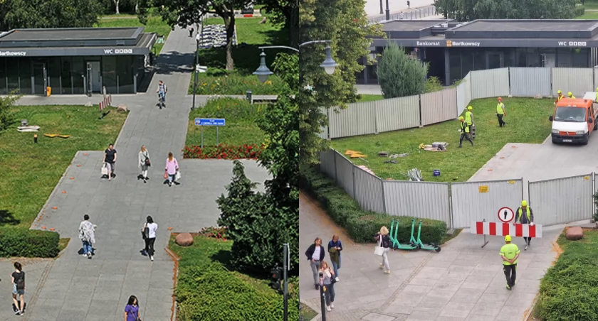 Mieszkańcy zdezorientowani. Ogrodzenie w centrum Torunia zostało zdemontowane