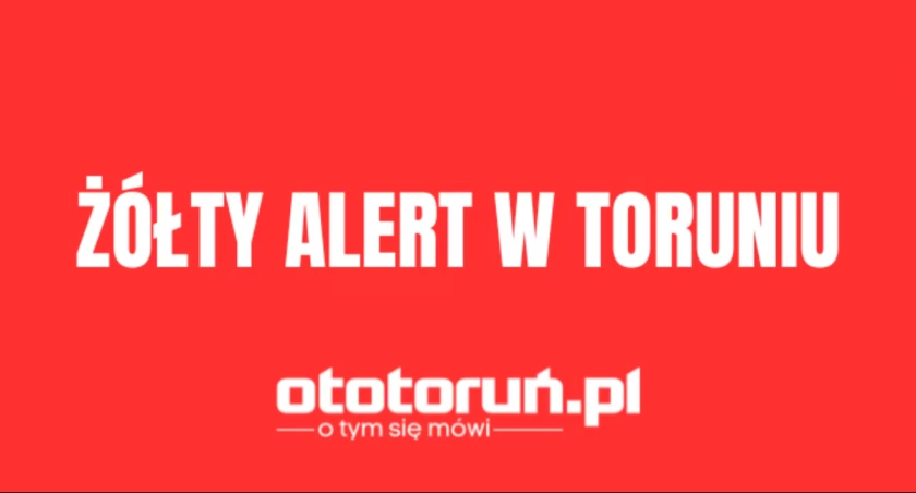 TCZK wydał ostrzeżenie. W Toruniu obowiązuje żółty alert