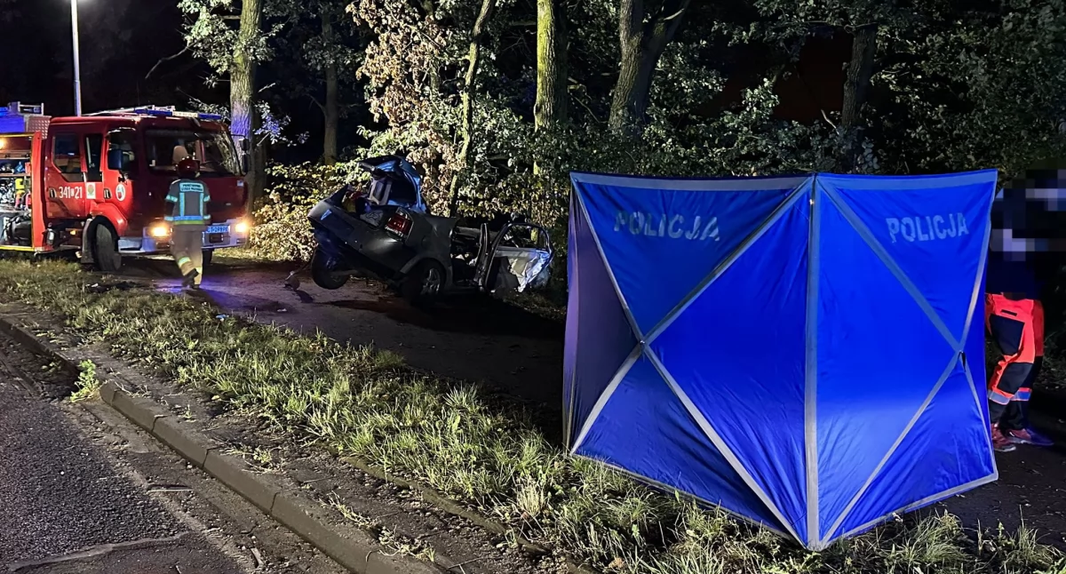 Śmiertelny wypadek w Toruniu. Kierowca zginął na miejscu