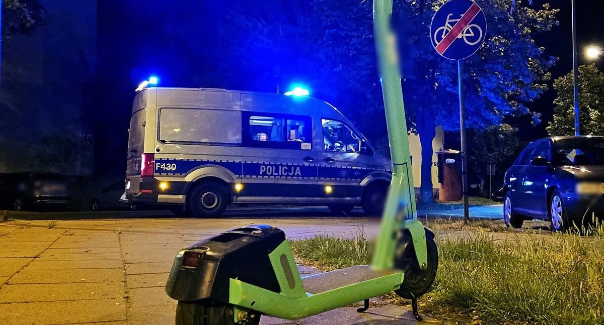 Groźny upadek na hulajnodze w Toruniu. Dotkliwa kara dla pijanego 58-latka