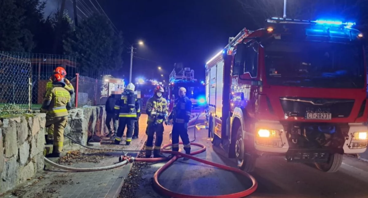 Tragiczny pożar w domu pod Toruniem. Nie żyje 88-letnia kobieta