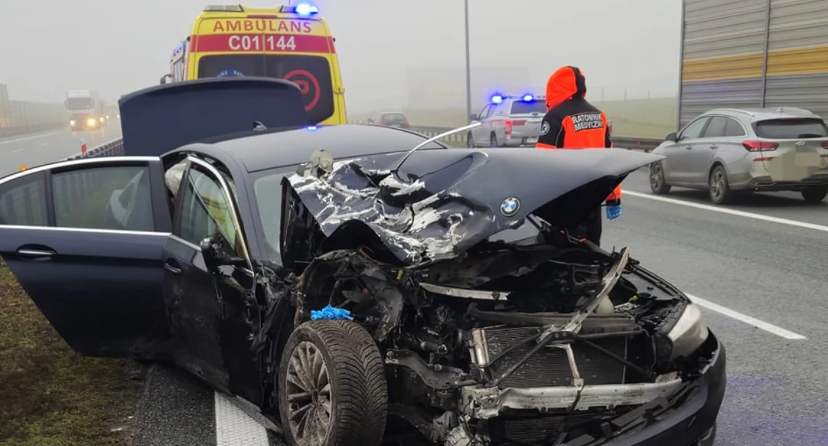Poważny wypadek na A1 pod Toruniem. Droga jest zablokowana