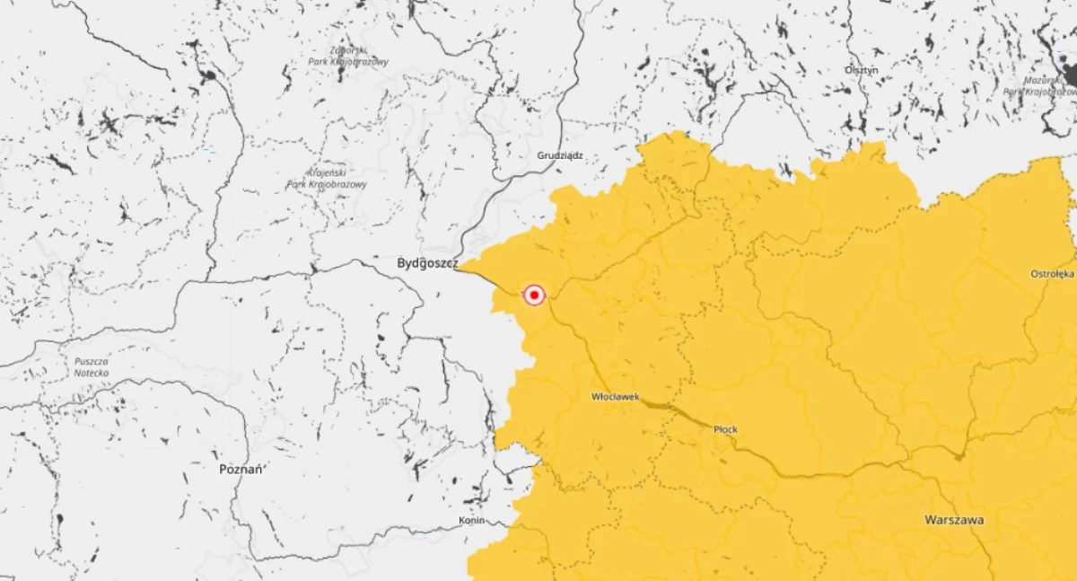 IMGW wydał żółty alert dla Torunia. Pogoda zmieni się z godziny na godzinę