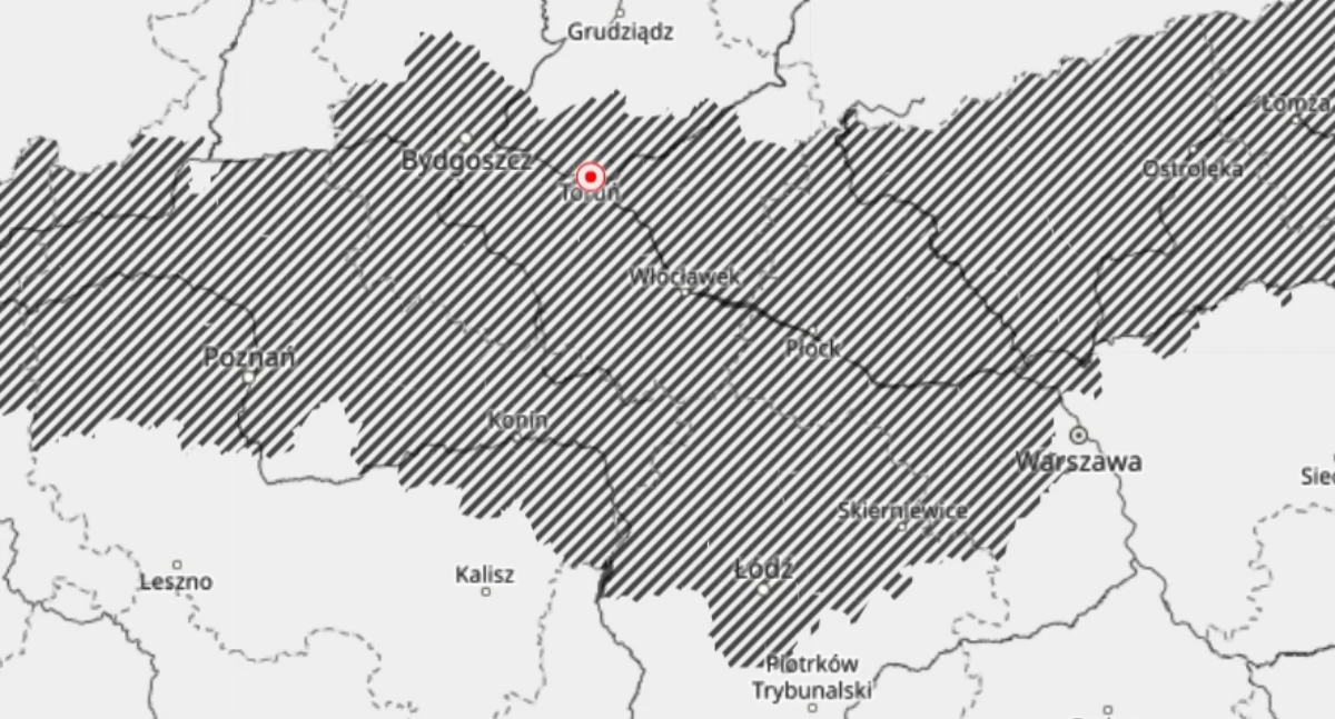IMGW wydał ostrzeżenie dla Torunia. Będzie obowiązywać przez kilka godzin
