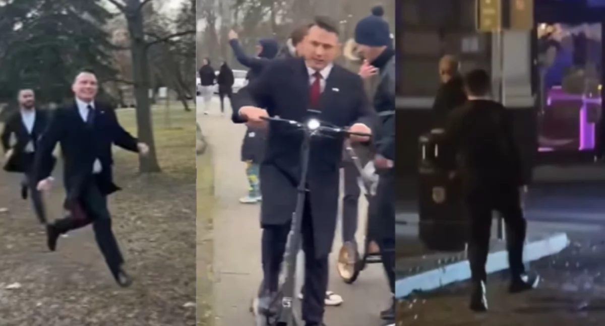 Sławomir Mentzen po spotkaniach ucieka przed fanami. To przemyślana strategia