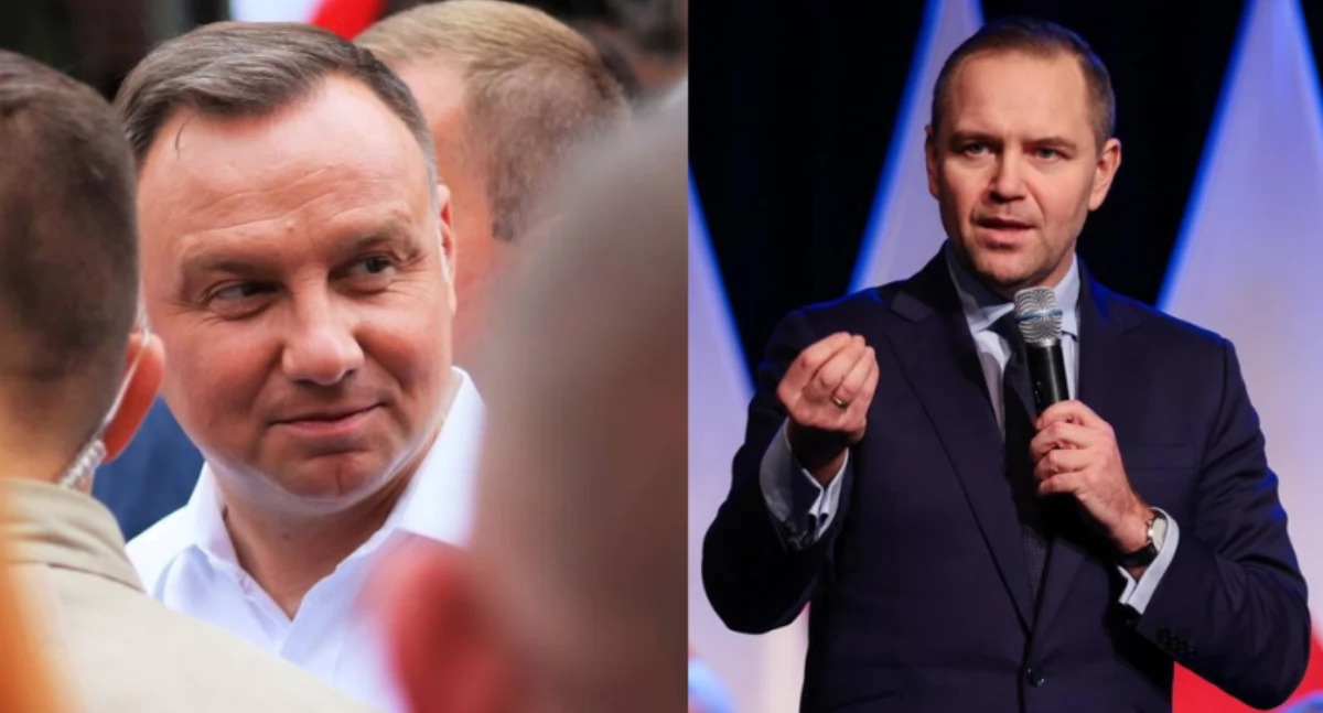Andrzej Duda i Karol Nawrocki przyjechali na uroczystości do kościoła w Toruniu