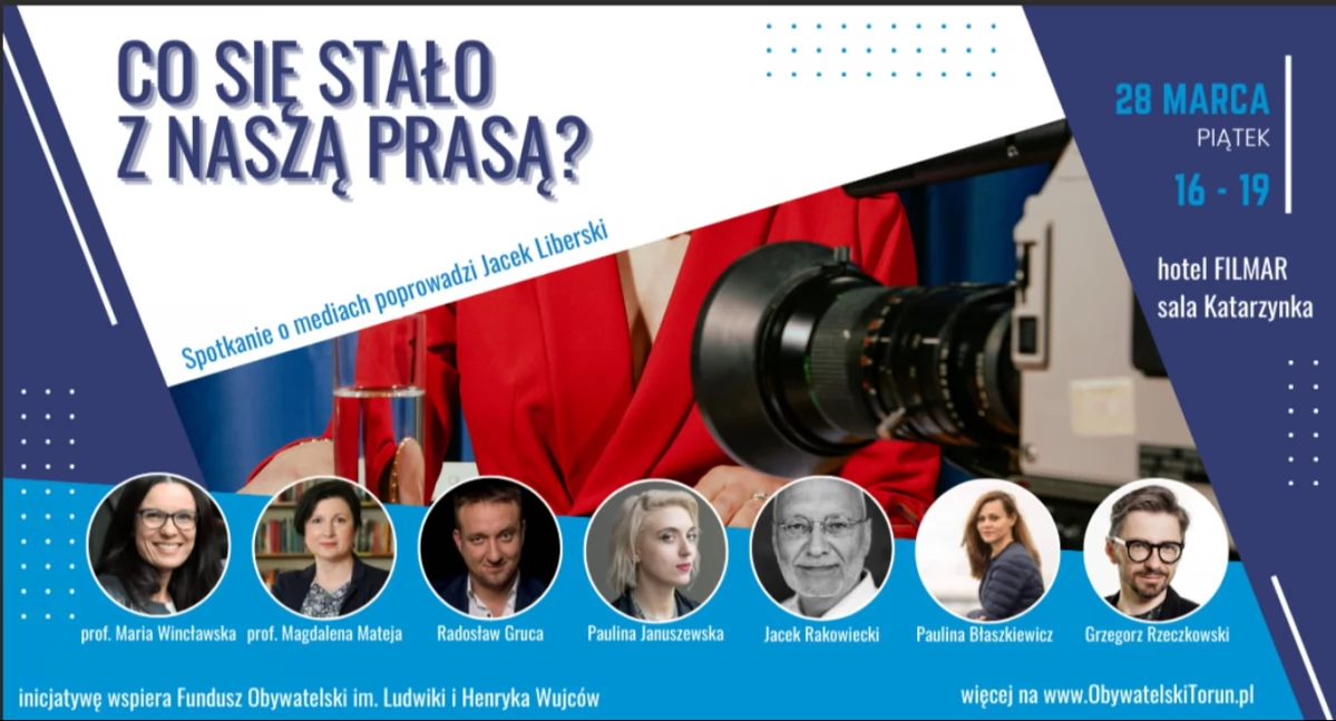 W Toruniu odbędzie się debata „Co się stało z naszą prasą?”