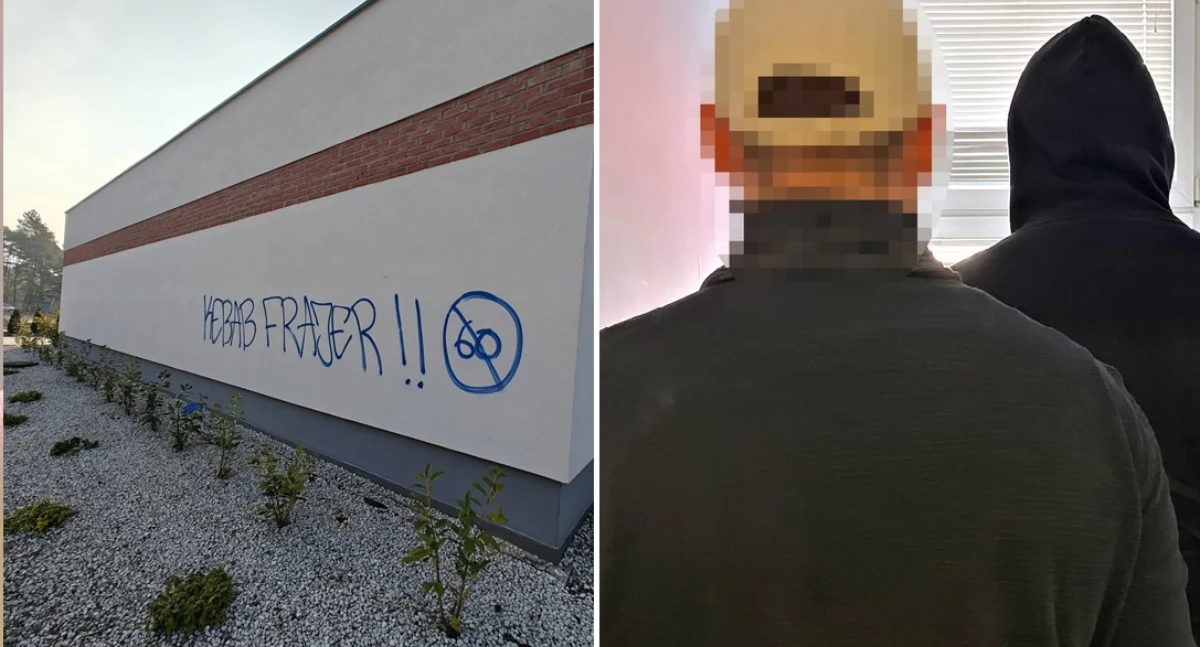 21-letni pseudokibic oszpecił nowe osiedle w Toruniu