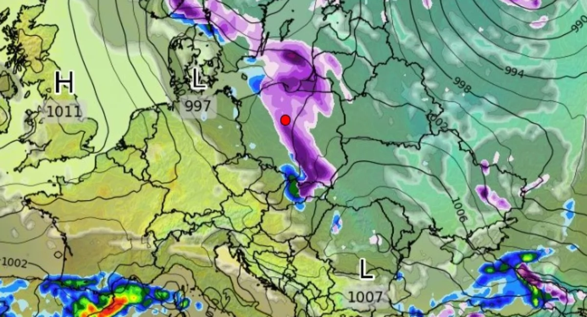 Zmiana pogody w Toruniu. Niż Noemi coraz śmielej wkracza do Polski