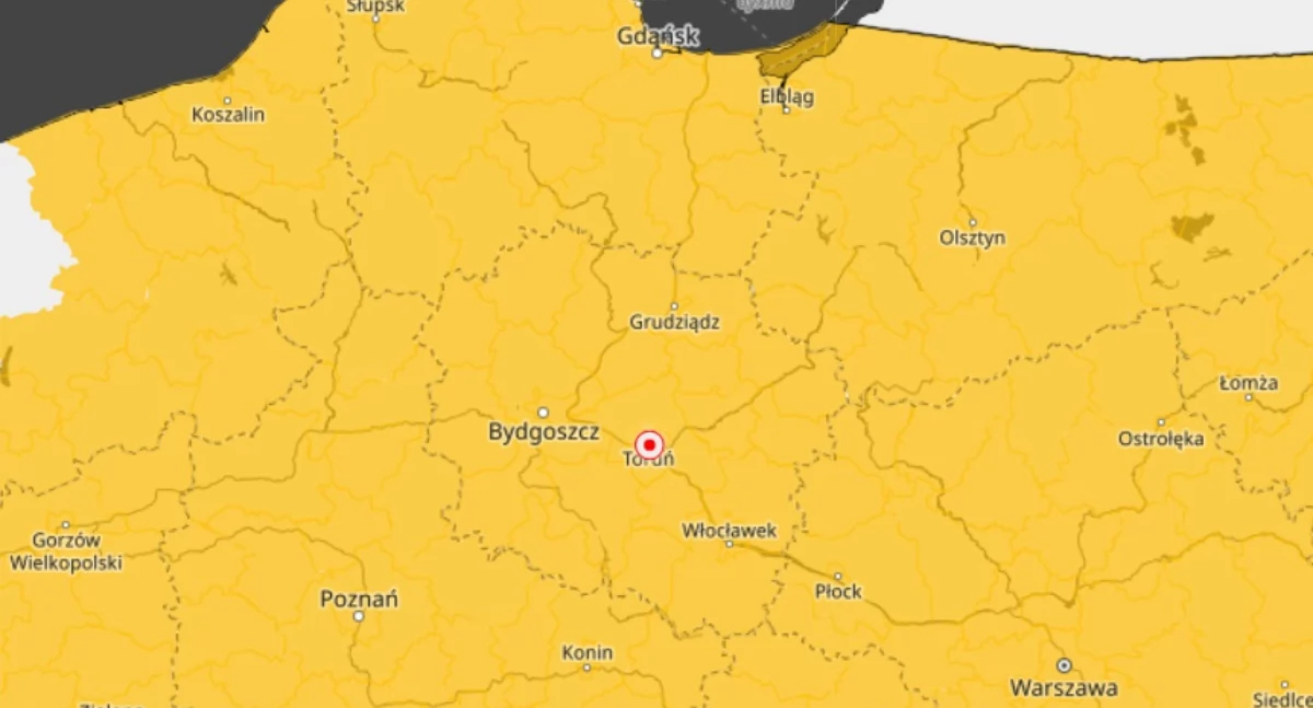 Wiosna szybko nie powróci do Torunia. Trzy dni z pogodowym alertem