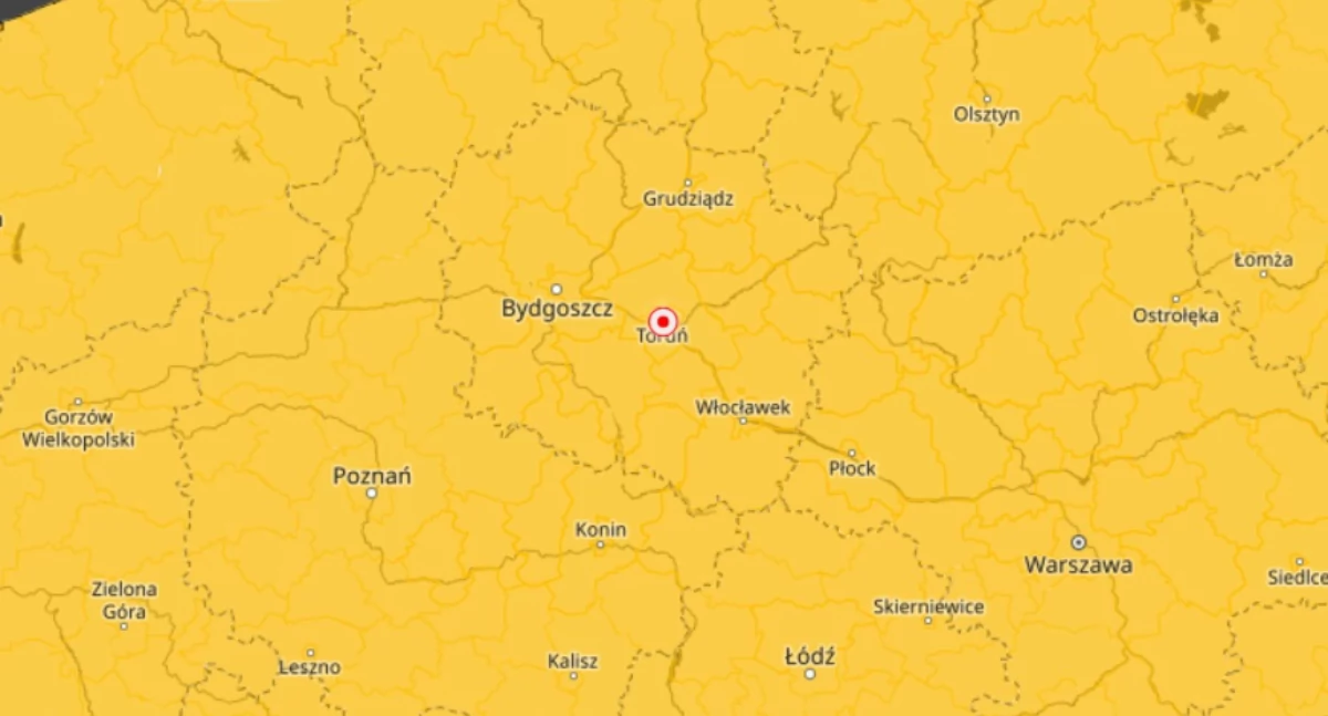 Zaskakująca pogoda w Toruniu. IMGW wydał ostrzeżenie na pięć dni!