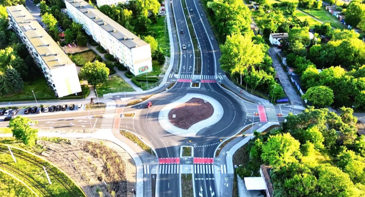 W Toruniu powstał układ drogowy, który ma prowadzić na nowy most